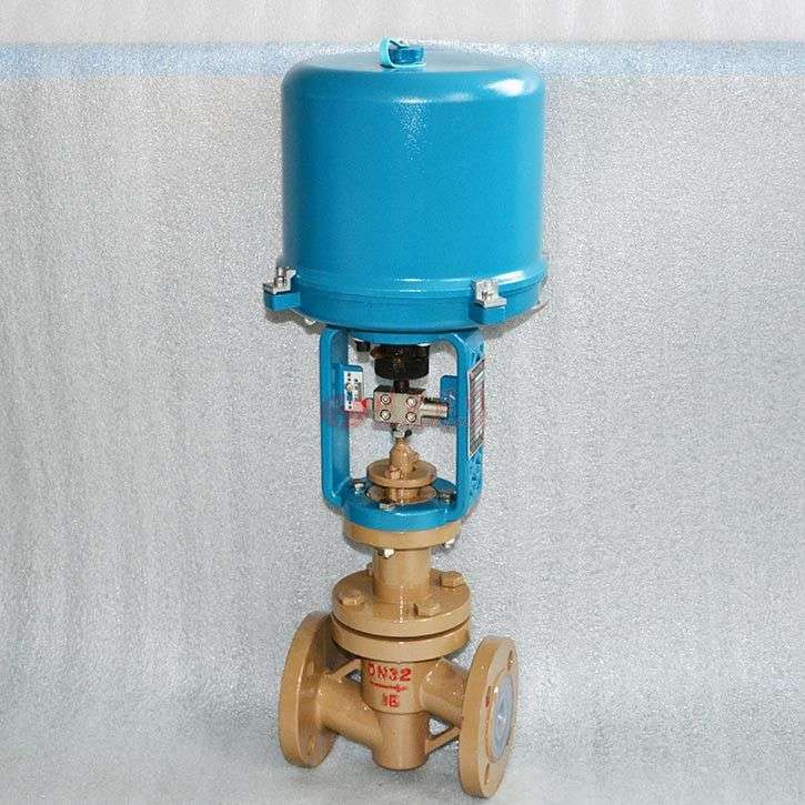 電動襯氟調節(jié)閥實物圖